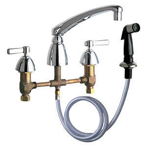 chicago kitchen faucet with sprayer        <h3 class=